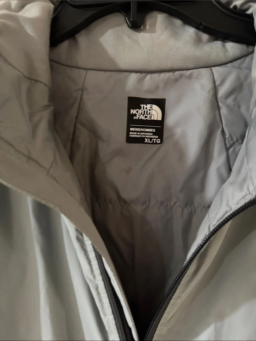 The North Face Light Gray Men's Lightweight Zip Jacket